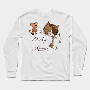 Mickey Meows Long Sleeve T-Shirt